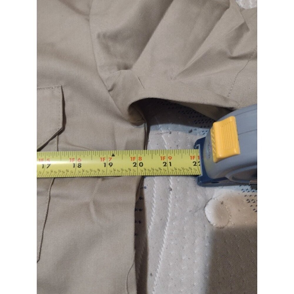 New NWT Men's Dickies Short Sleeve Work Button Shirt Small S Brown Khaki - Picture 9 of 10